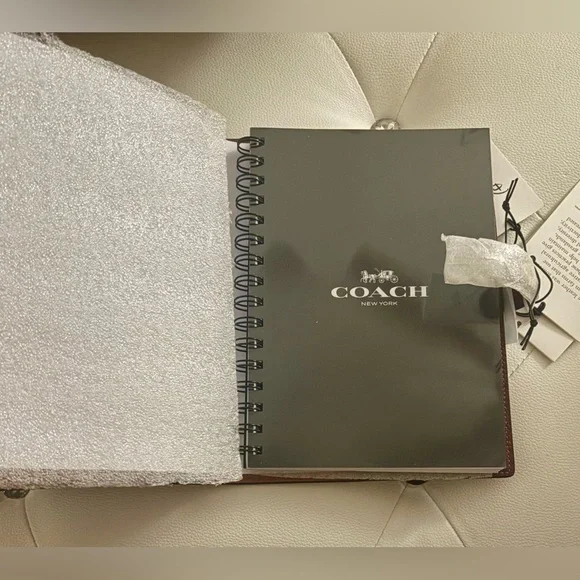 NEW Coach x Disney Minnie Mouse Wine Multi Regenerative Leather Notebook Journal